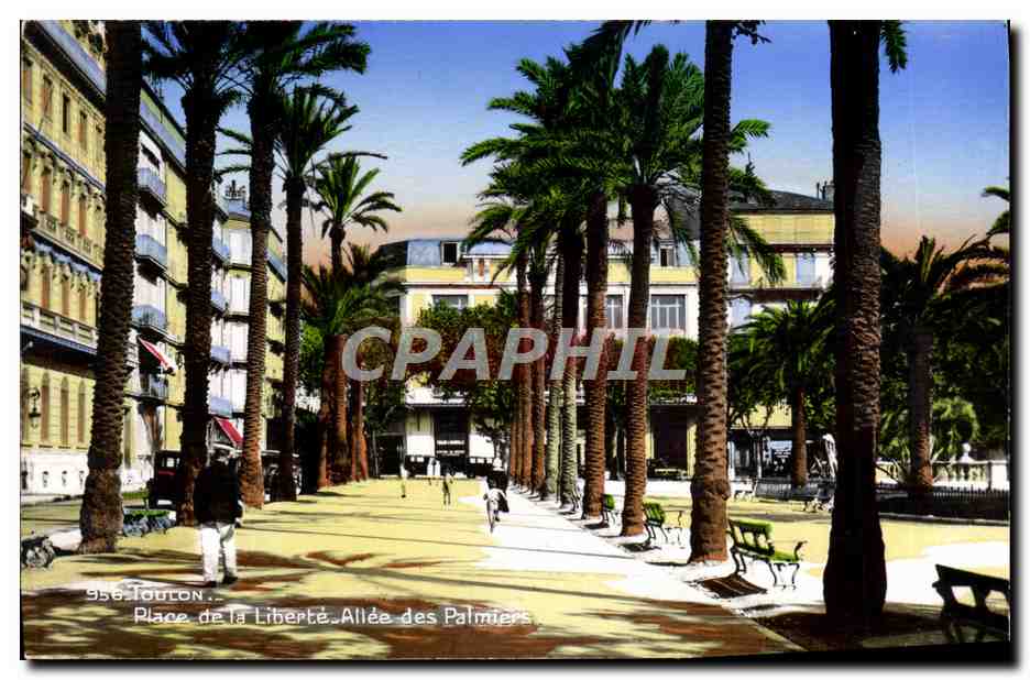 Toulon — Place de la Liberté. Allée des Palmiers — Éditions L. Gocgne