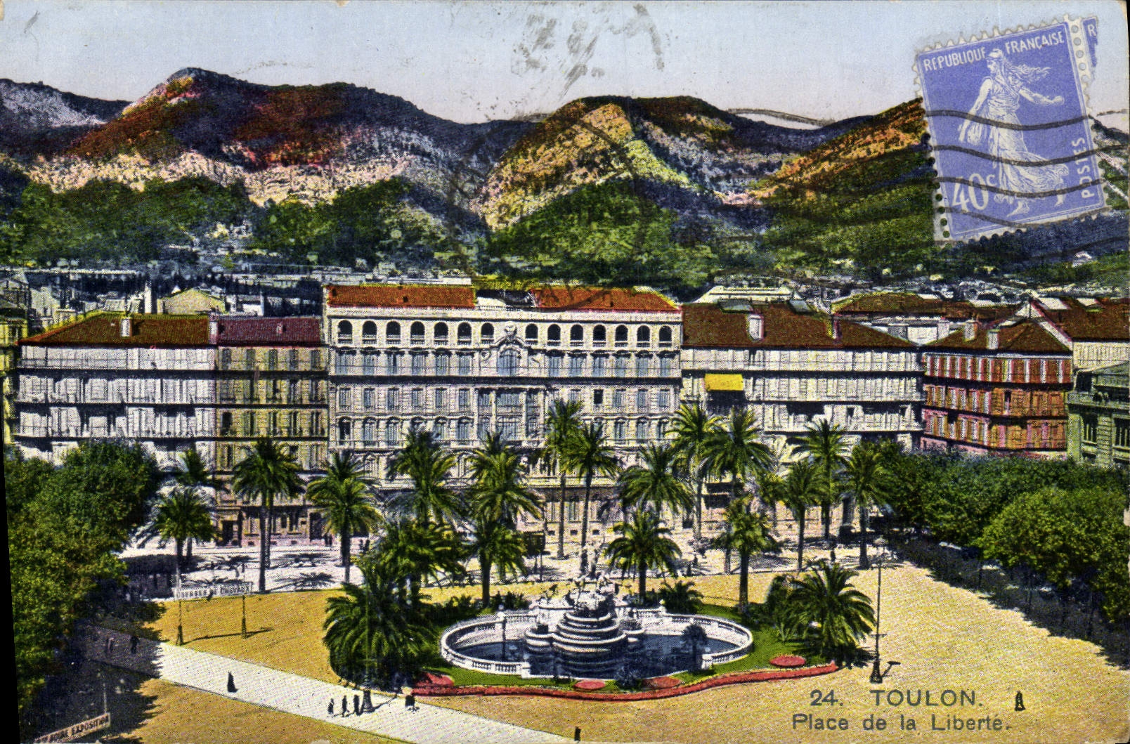 Toulon — Place de la Liberté — éditeur L. Lapisser, n°24