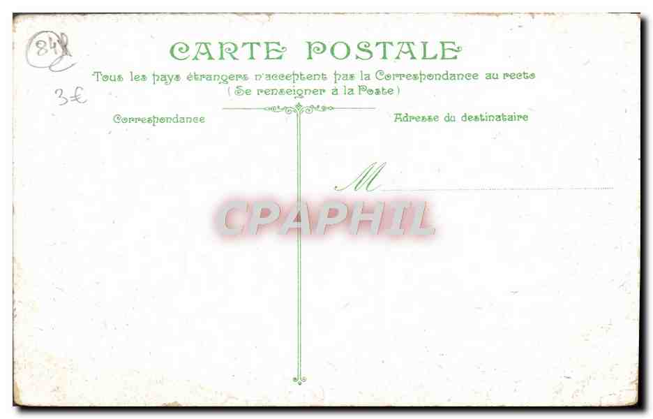 CPA Avignon le Palais Des Papes — Verso