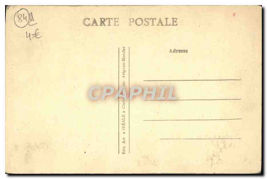 Avignon — Denkmal zum 100. Jahrestag der Annexion des Comtat Venaissin an Frankreich — Idéale M.F.B. — Rückseite