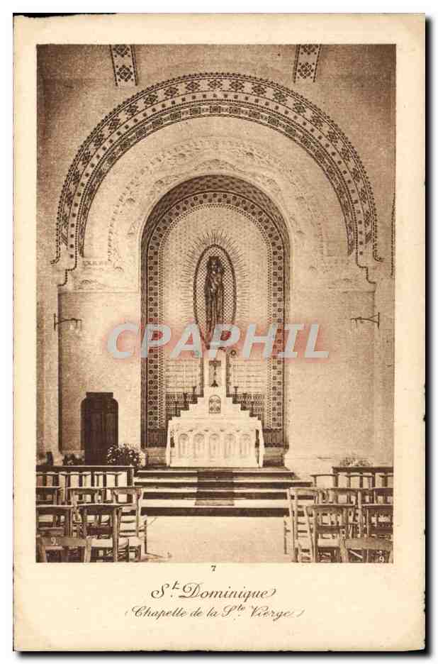 CPA Dominique Paris Chapelle de la Ste Vierge