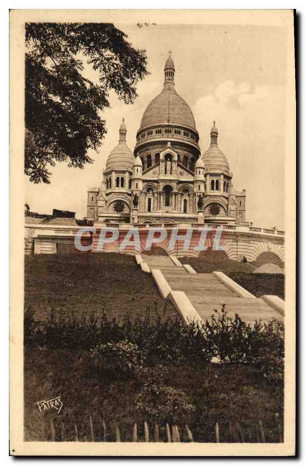 CPA Paris La basilique du Sacre Coeur 