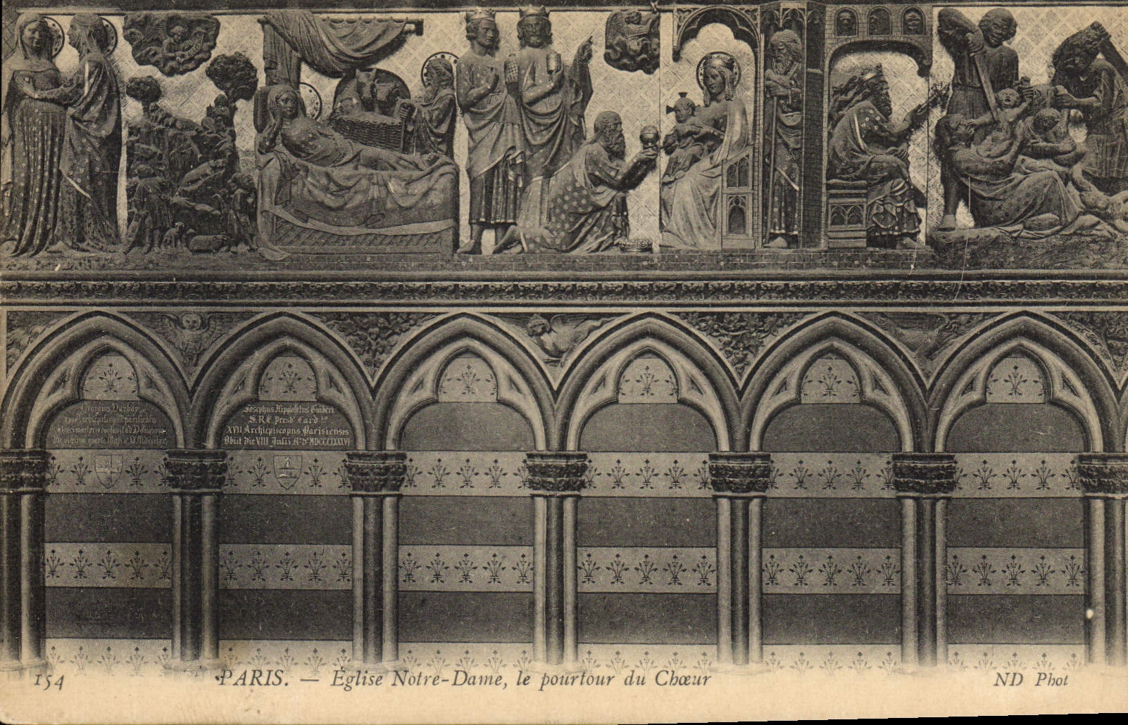 CPA Paris Eglise Notre Dame Le Pourtour Du Choeur