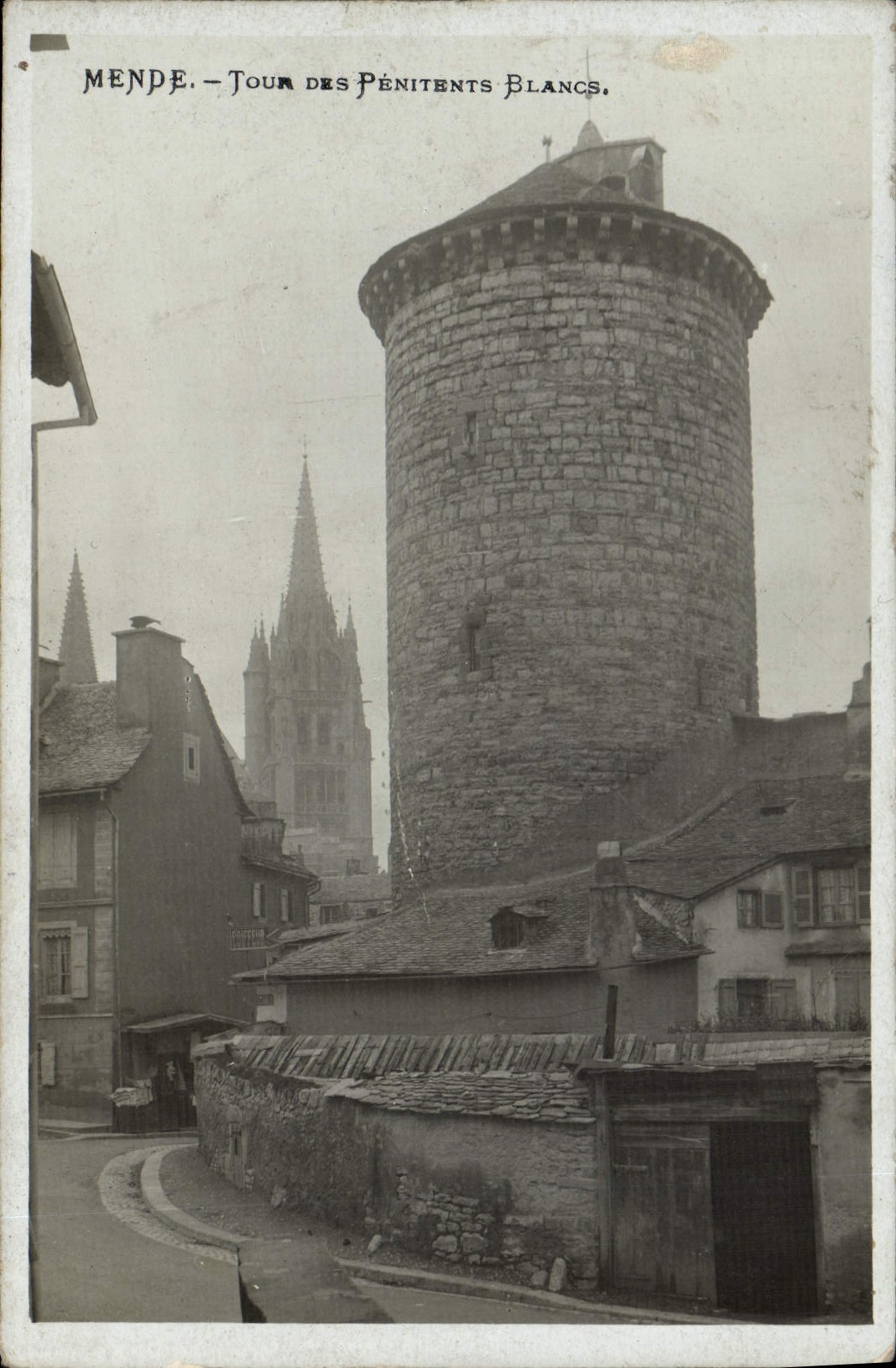 CPA Mende Tour des Penitents Blancs 