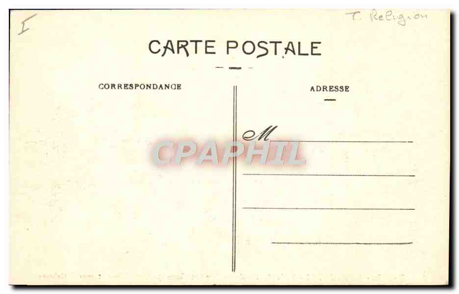 CPA Angouleme Ecole de theologie Ancien carmel Les cloitres et cour interieure — Rückseite