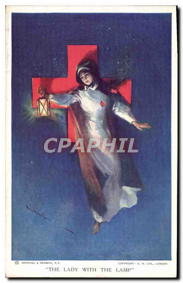 La Dame avec la Lampe — illustration de Reinthal & Newman, N.Y. — copyright C.H. LTU, Londres