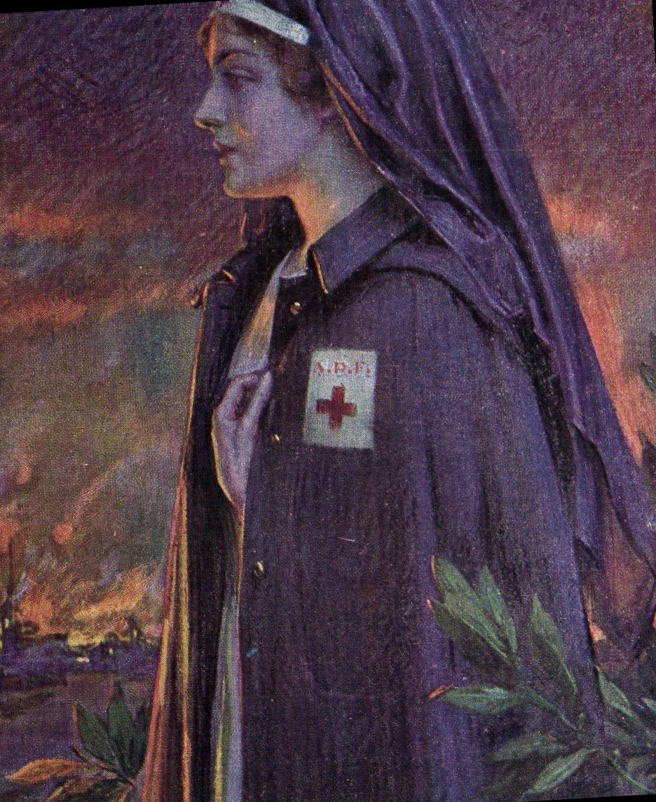 Infirmière de la Croix-Rouge — Association des Dames Françaises — 1917
