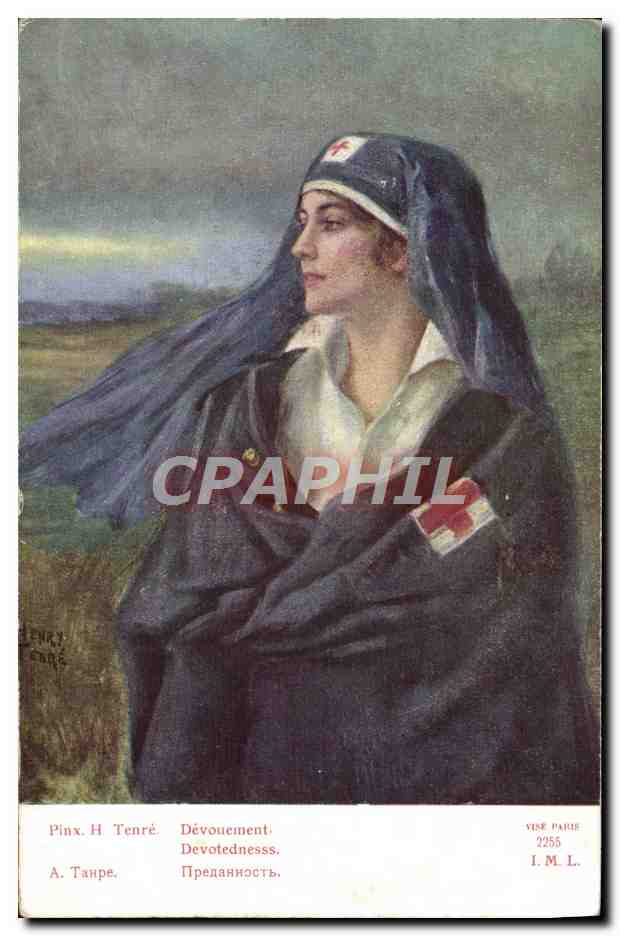 CPA Devouement Croix Rouge Infirmiere