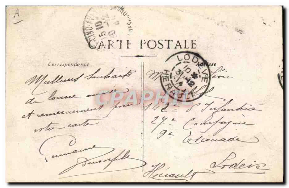 Soldats de la Croix Rouge hindoue — Guerre 1914 — éditeur La Croix Rouge Hindoue — Rückseite