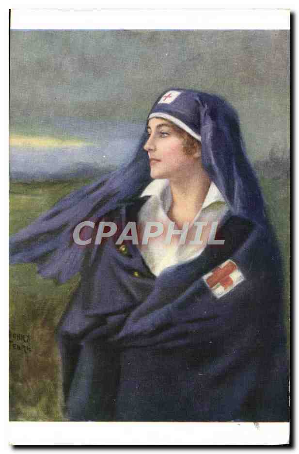 CPA Tenre Devouement Croix Rouge Infirmiere
