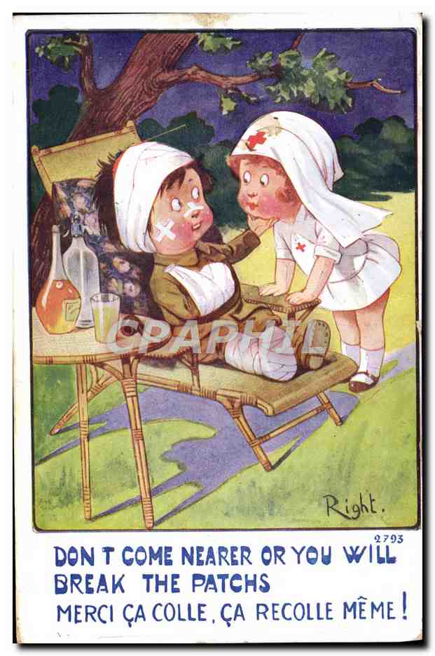 CPA Enfants Croix Rouge Infirmiere