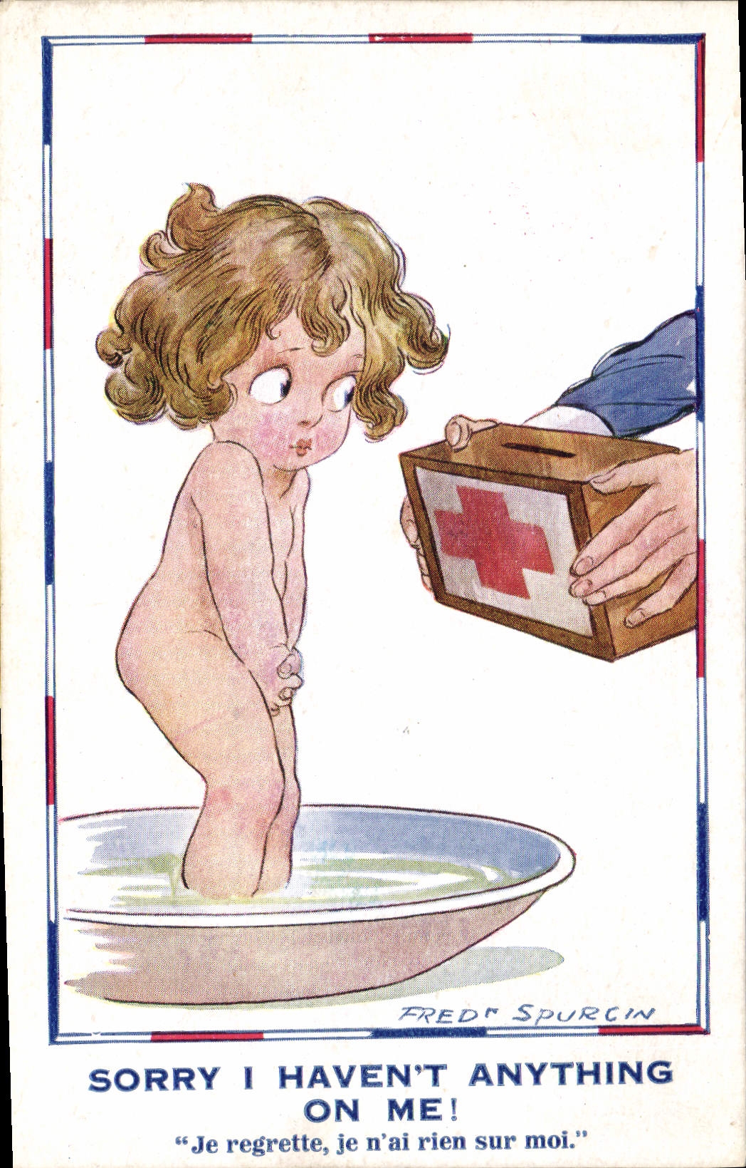 CPA Enfant Right Croix Rouge Fred Spurgin