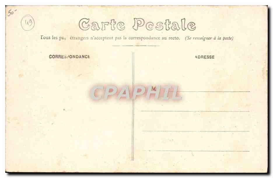 École de Saumur — Les Chevaux rogueux — Éditeur La Pêche, Saumur, n°11 — Verso