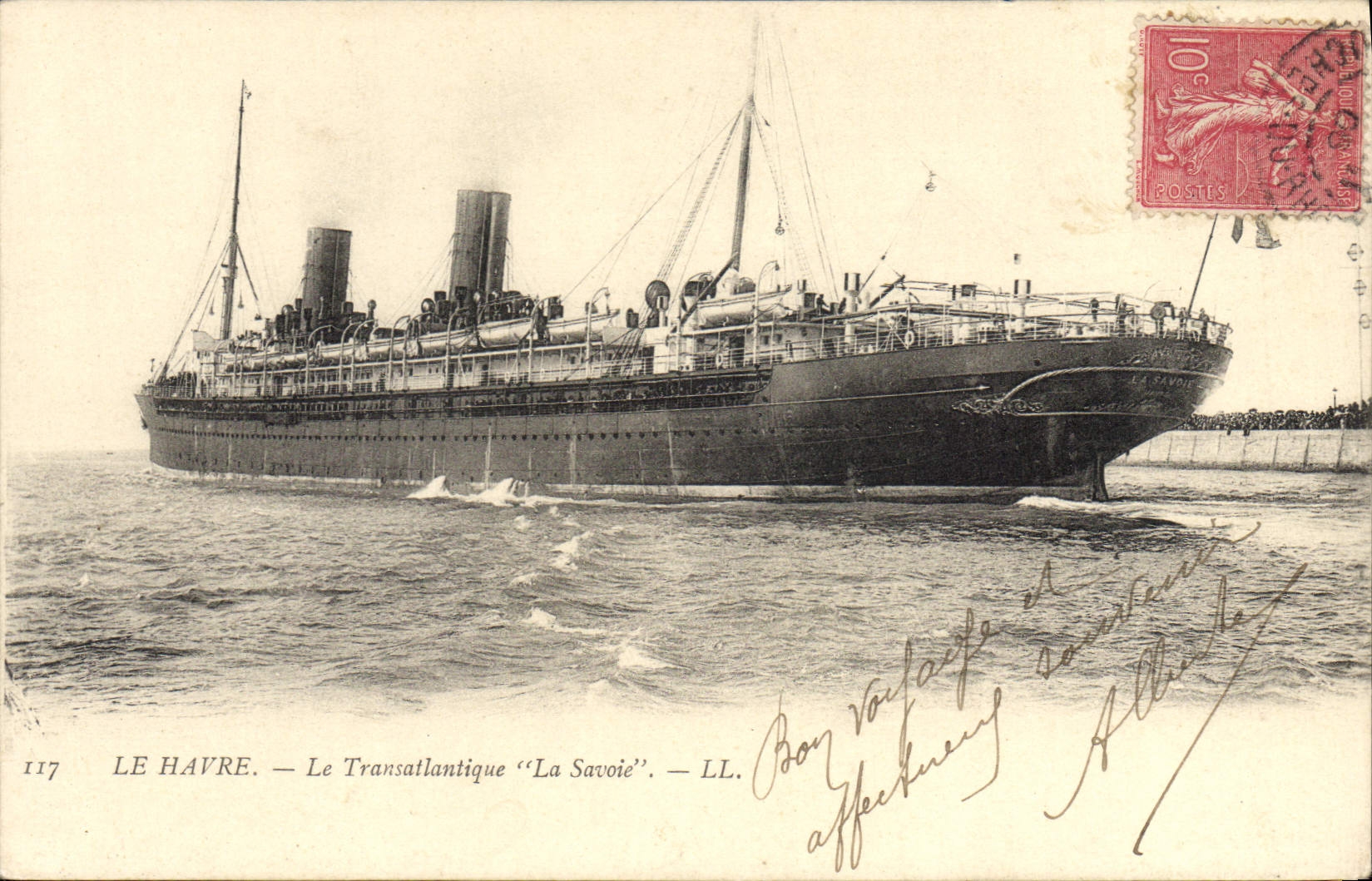 Le Havre — Le Transatlantique "La Savoie" — LL. — N° 117