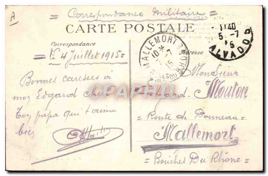 CPA Bateau Paquebot Stad Antwerpen Caen  — Verso
