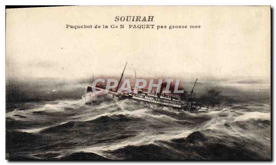 Paquebot Souirah — naufrage par grosse mer — éditeur non identifié, n° de série 50