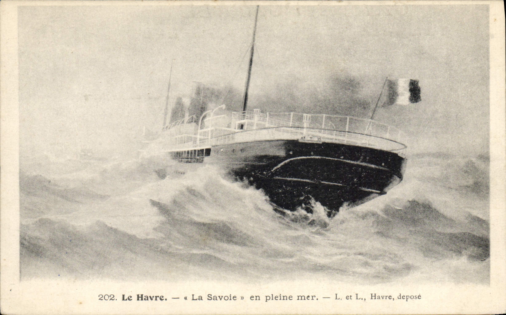 Le Havre — « La Savoie » en pleine mer — L. et L., Havre, déposé