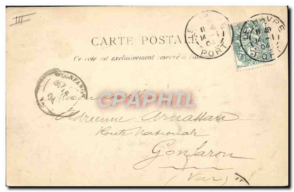 Havre — La Savoie. E. 1. — Reverso