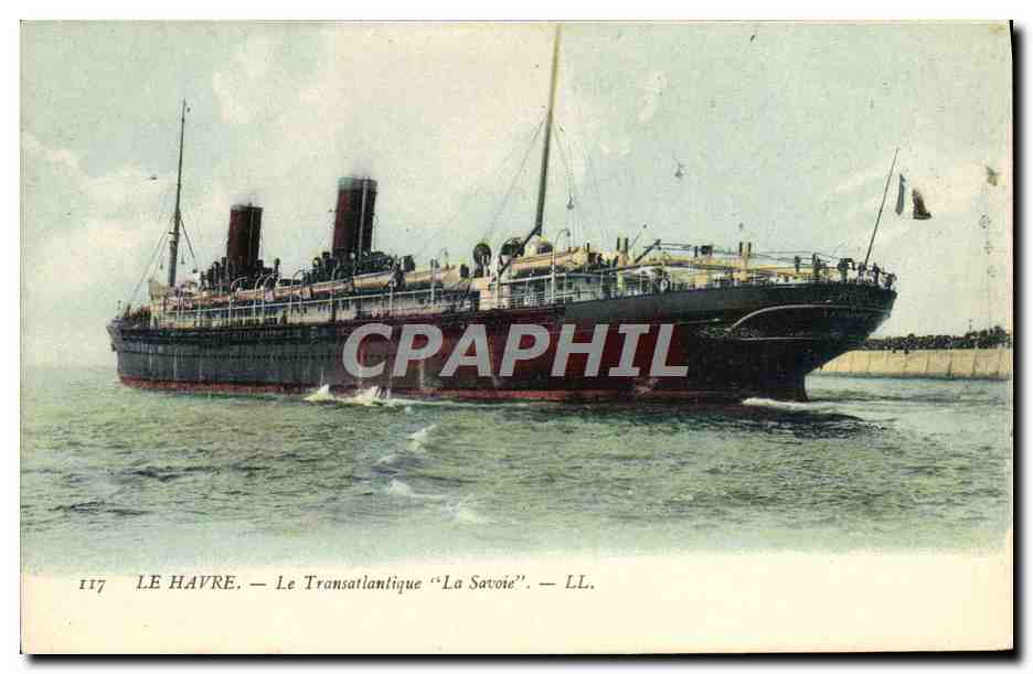 Le Havre — El transatlántico "La Savoie" — LL. — n° 117