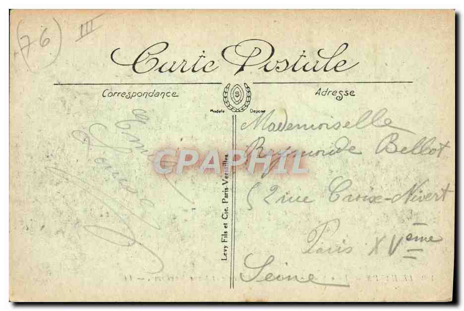 Le Havre — La « Savoie » au Quai d'Escale et Gare Maritime — LL. — 150 — Verso