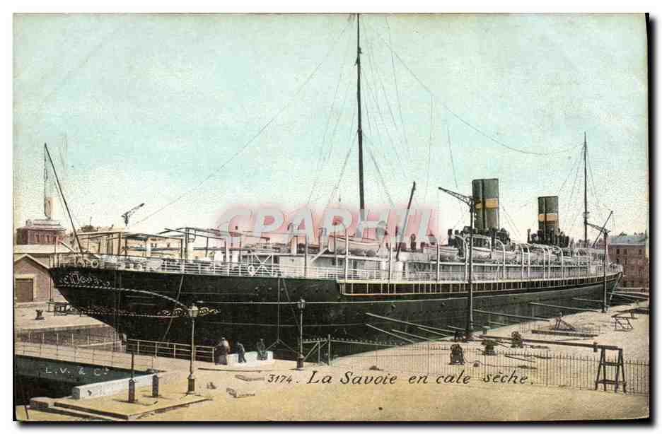 La Savoie en cale sèche — 3174 — L.V. & Cie