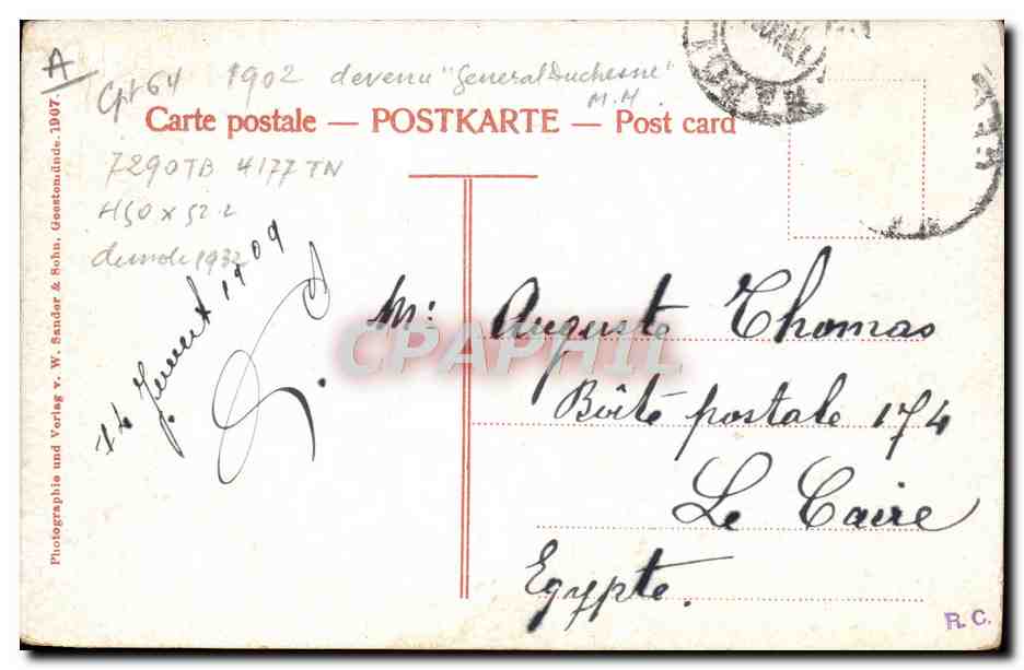 D. „Schleswig“ — Norddeutscher Lloyd, Bremen — editore W. Stauder & Sohn, n° 789070 — Verso
