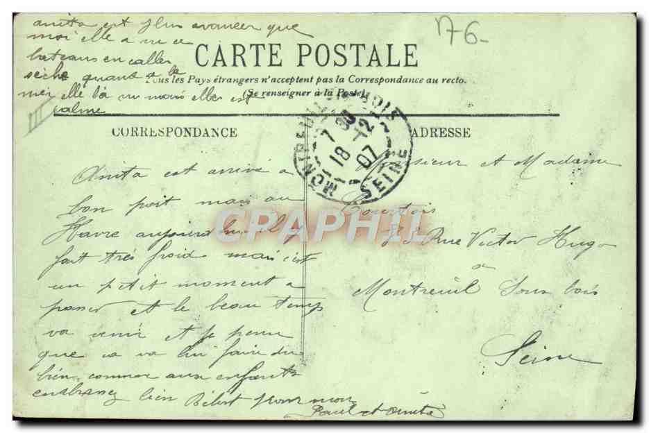 Le Havre — Le Transatlantique "La Savoie" — LL. n°59 — Reverso
