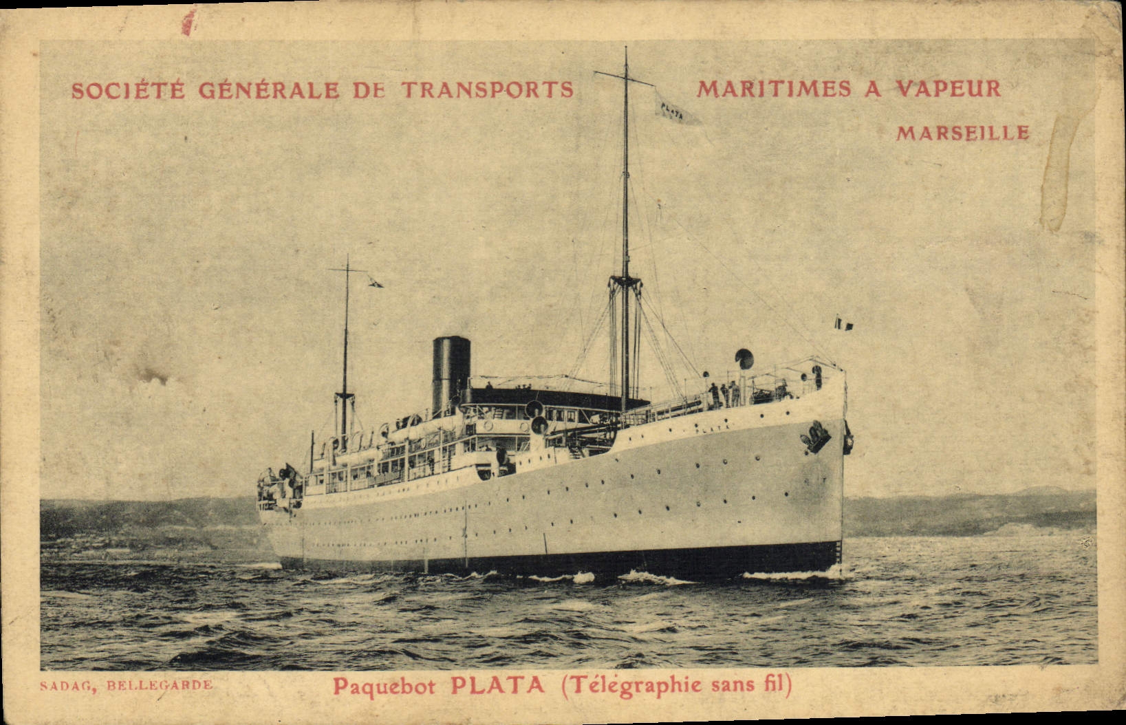 CPa Paquebot Plata Bateau