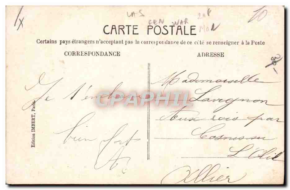 CPA Femme Maillot de Bains  — Verso