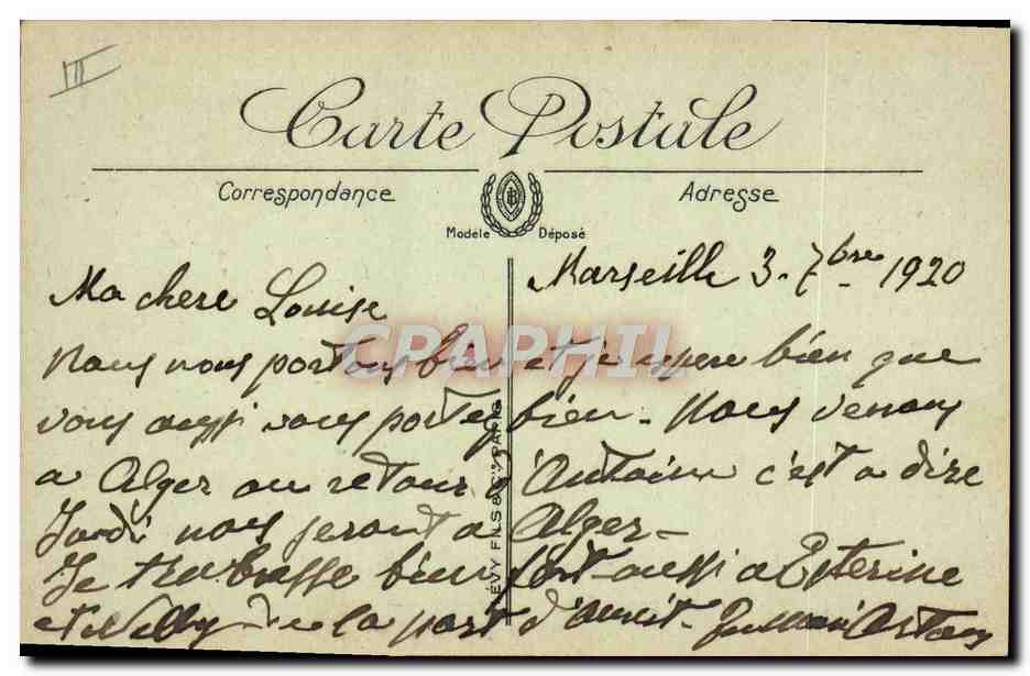 Femme en maillot de bain — Réverie — LL. n° 5095 — Achterkant