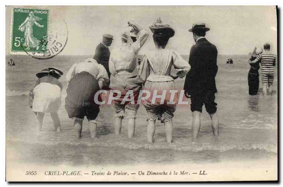 CRIEL-PLAGE — Trains de Plaisir — Un Dimanche à la Mer — LL.