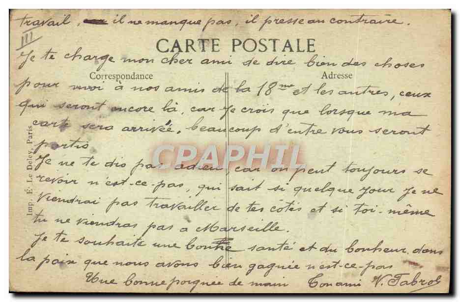 Sur la plage — scène de baignade avec une femme en maillot et deux hommes — E.P.D. n° 319 — Verso