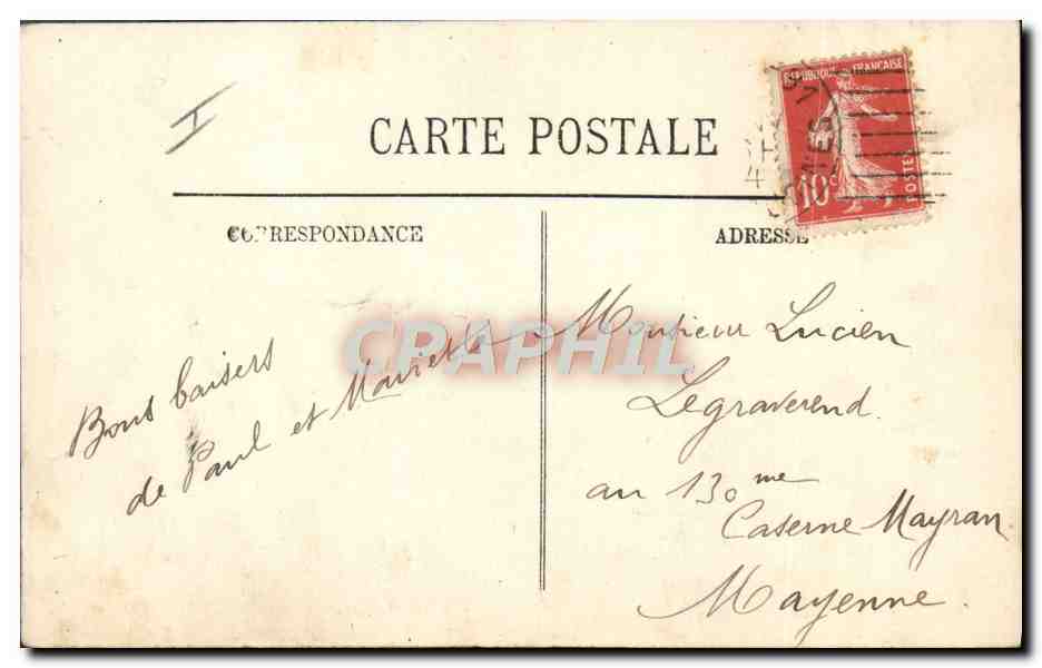 Marinette Au Bâti — à Biarritz — LL. n° 5061 — Verso