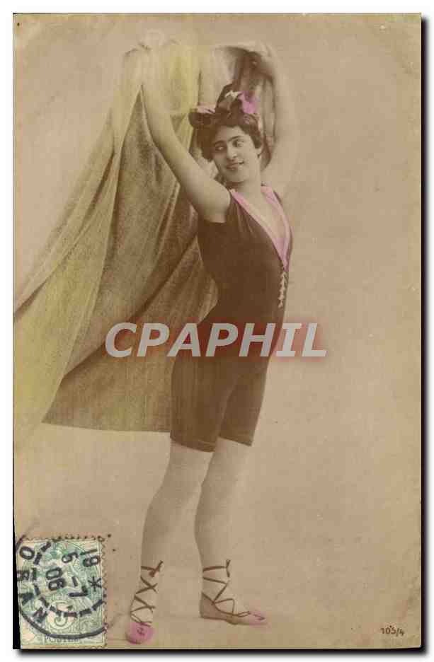 CPA Femme Maillot de Bains 