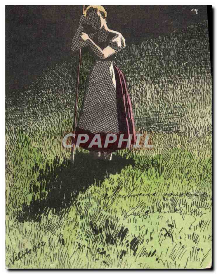CPA Fantaisie Illustrateur Femme