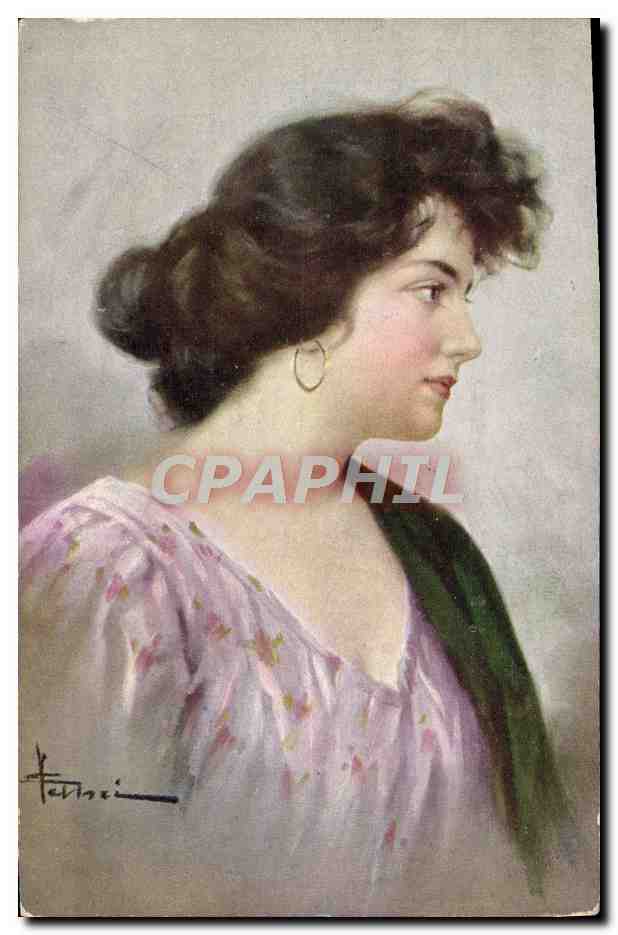 CPA Fantaisie Illustrateur Femme