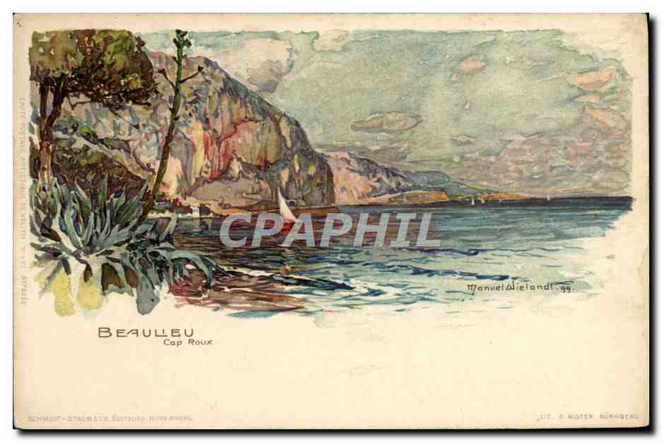 Beaulieu - Cap Roux — Manuel Dieland, 1909 — Schmidt-Staiblitz Éditeurs, Nürnberg