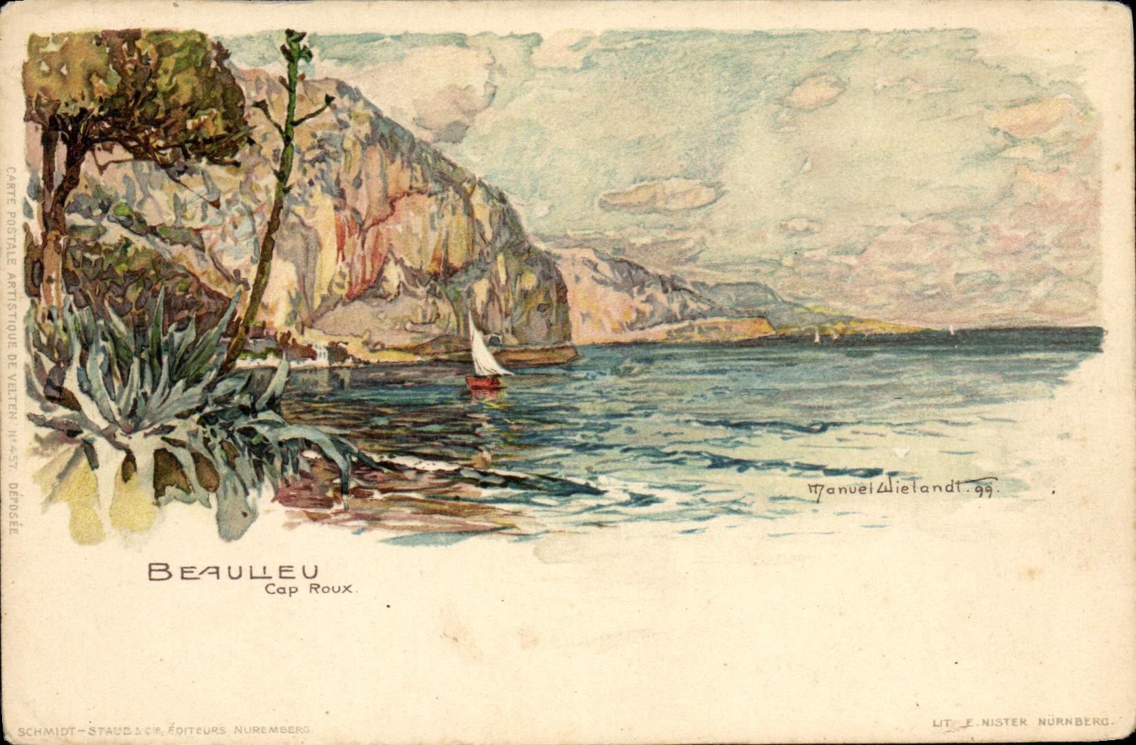 Beaulieu - Cap Roux — Manuel Dietlandt, n°457, Schmidt-Stauder Éditeurs, Nuremberg