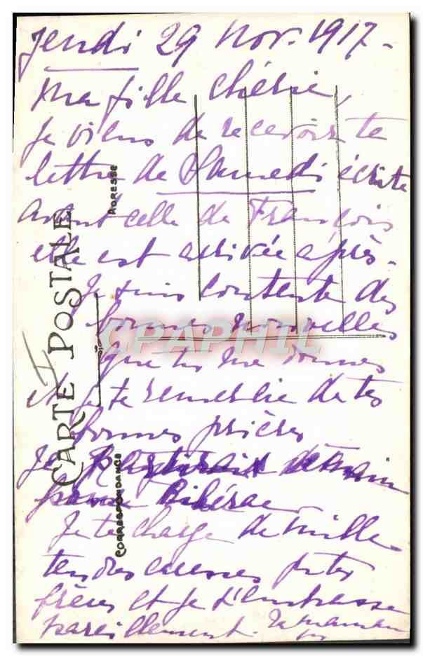 CPA Militaria Camp de la Courtine Pieces de 155 Rimailho et casernes des officiers  — Rückseite