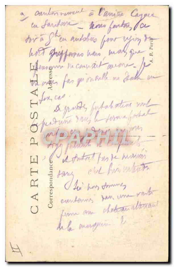 CPA Militaria Piece de 75 en batterie pres de Chaulnes  — Rückseite