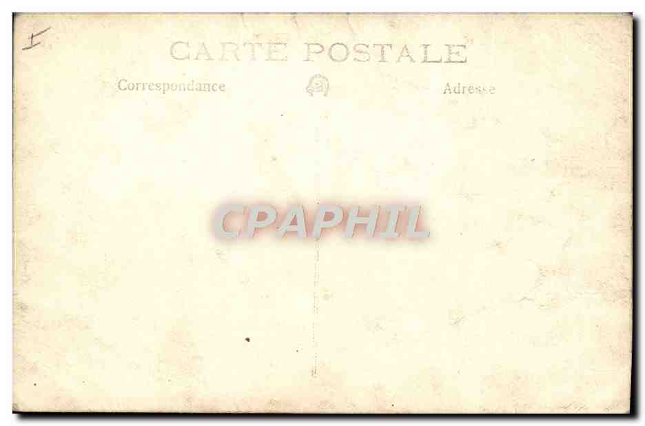 CARTE PHOTO Militaria Canon — Rückseite