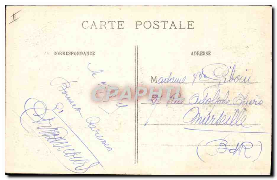 CPA Militaria Obus de 420 expose aux Invalides  — Rückseite