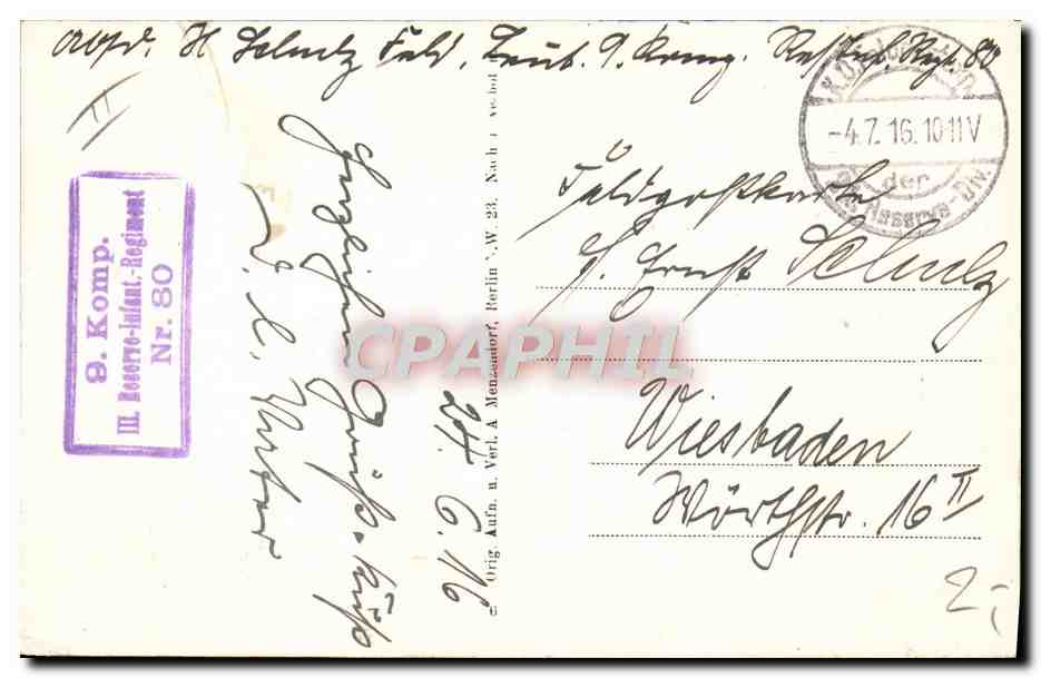 CPA Militaria Gesprengte Brucke bei Senux Termes — Rückseite