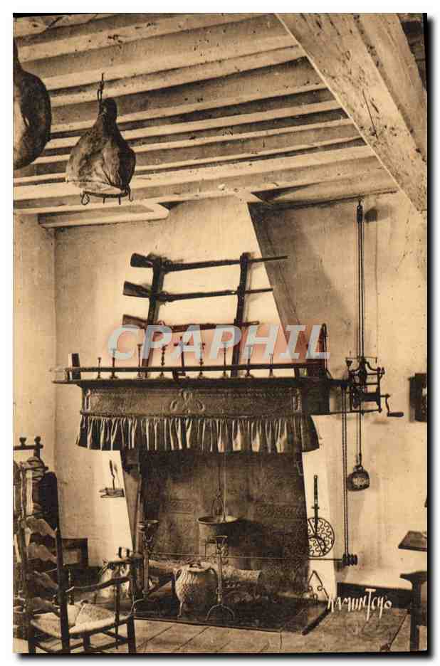 CPA Folklore Interieur basque