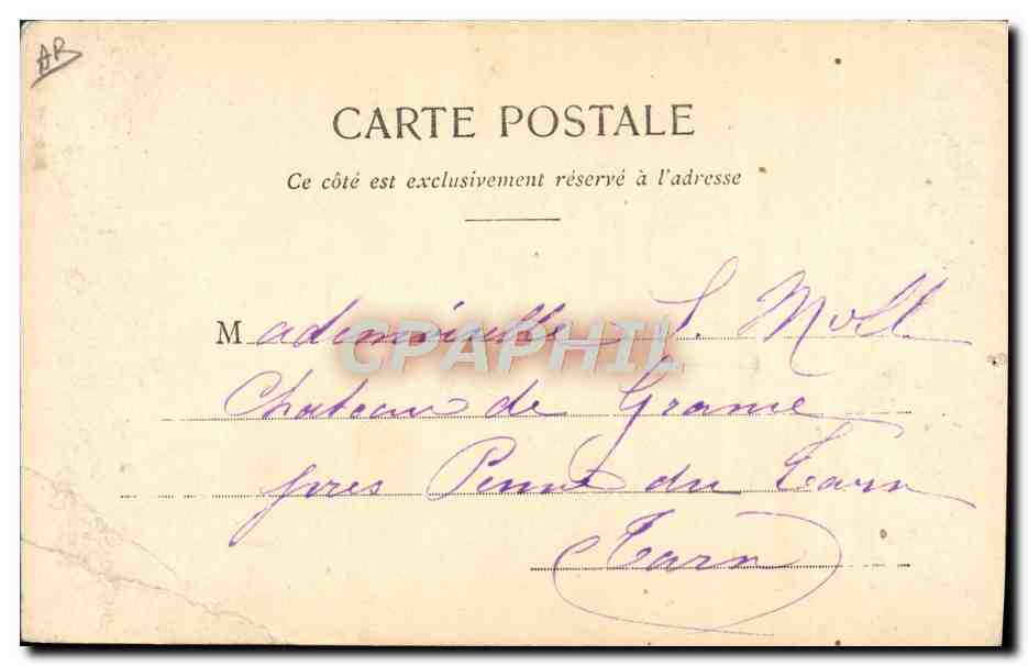 CPA Folklore Femmes Biarritz Types basques — Verso