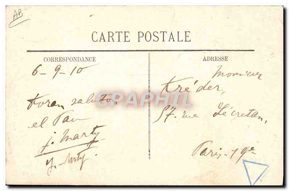 CPA Folklore Pau Types Ossalois  — Verso