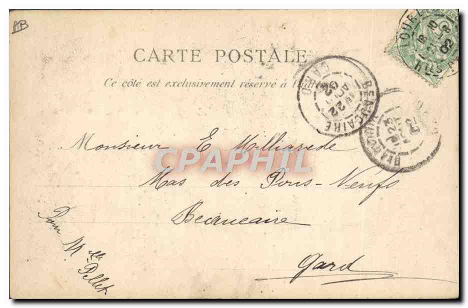 CPA Folklore Larnus Costumes des paysannes  — Verso