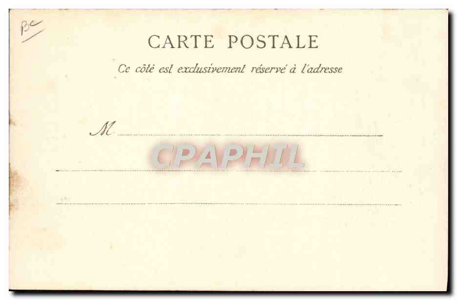 CPA Folklore Un demenagement au pays basque Boeufs — Verso