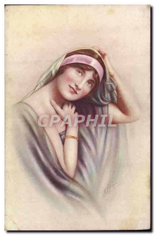 CPA Fantaisie Illustrateur Femme