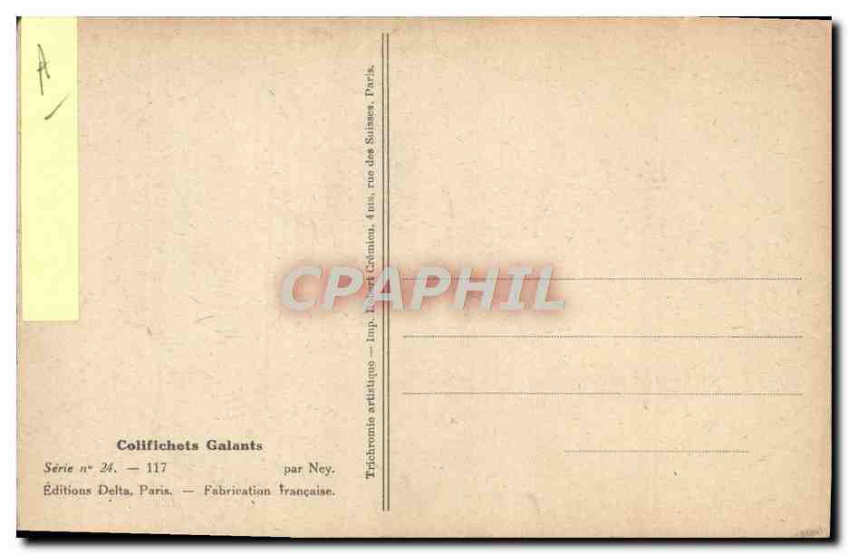CPA Fantaisie Illustrateur Ney Femme Colifichets galants  — Verso